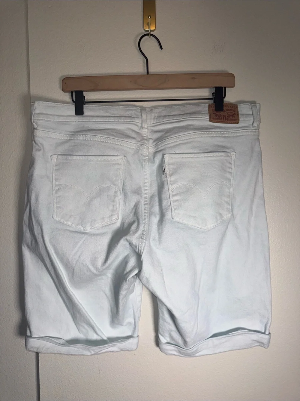 LEVIS Denim Long Line Classic Bermuda Shorts 33
